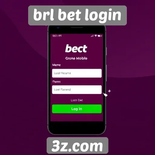 Funcionalidade mobile do login da brl bet