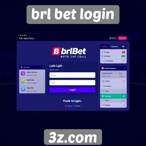 Interface de usuário do brl bet login